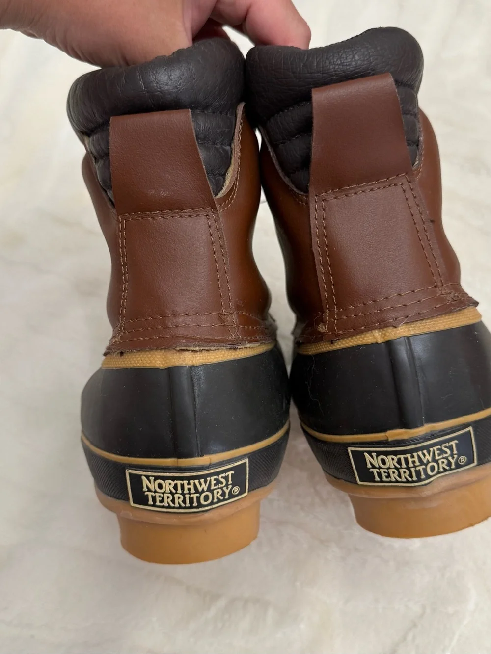 Northwest Territory Brown & Black Waterproof Insulated Duck Boots